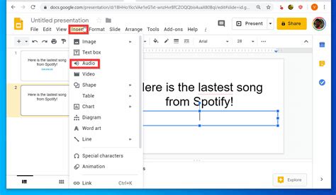 how do you add music to a google slide